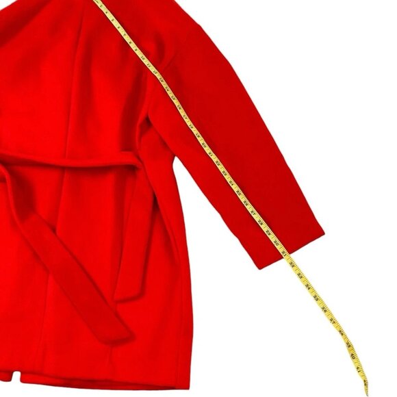 Elizabeth And James One Button Trench Winter Coat Size XL Red - Picture 7 of 11